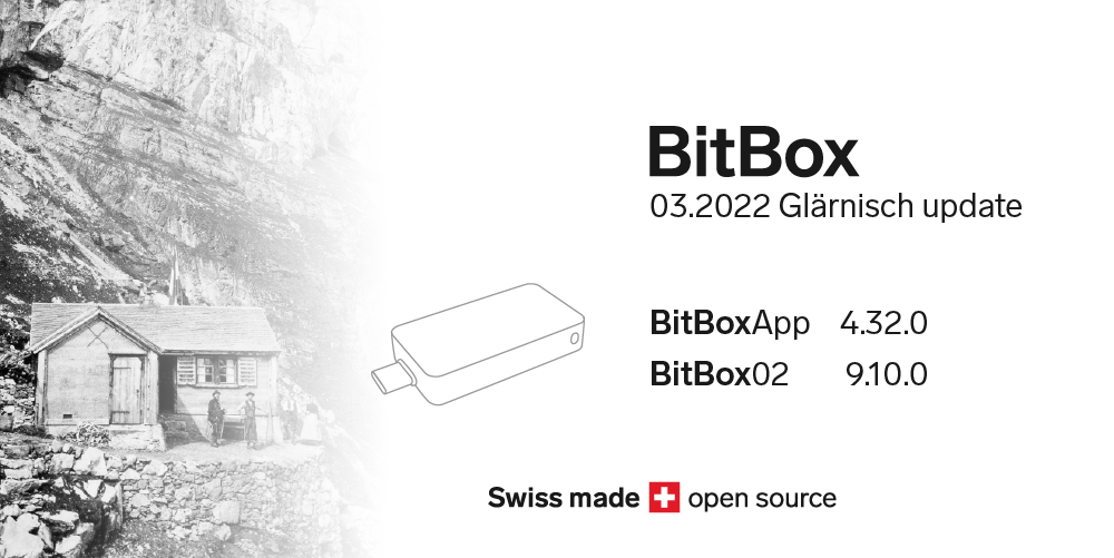 Mise à jour Glärnisch de BitBox 03.2022