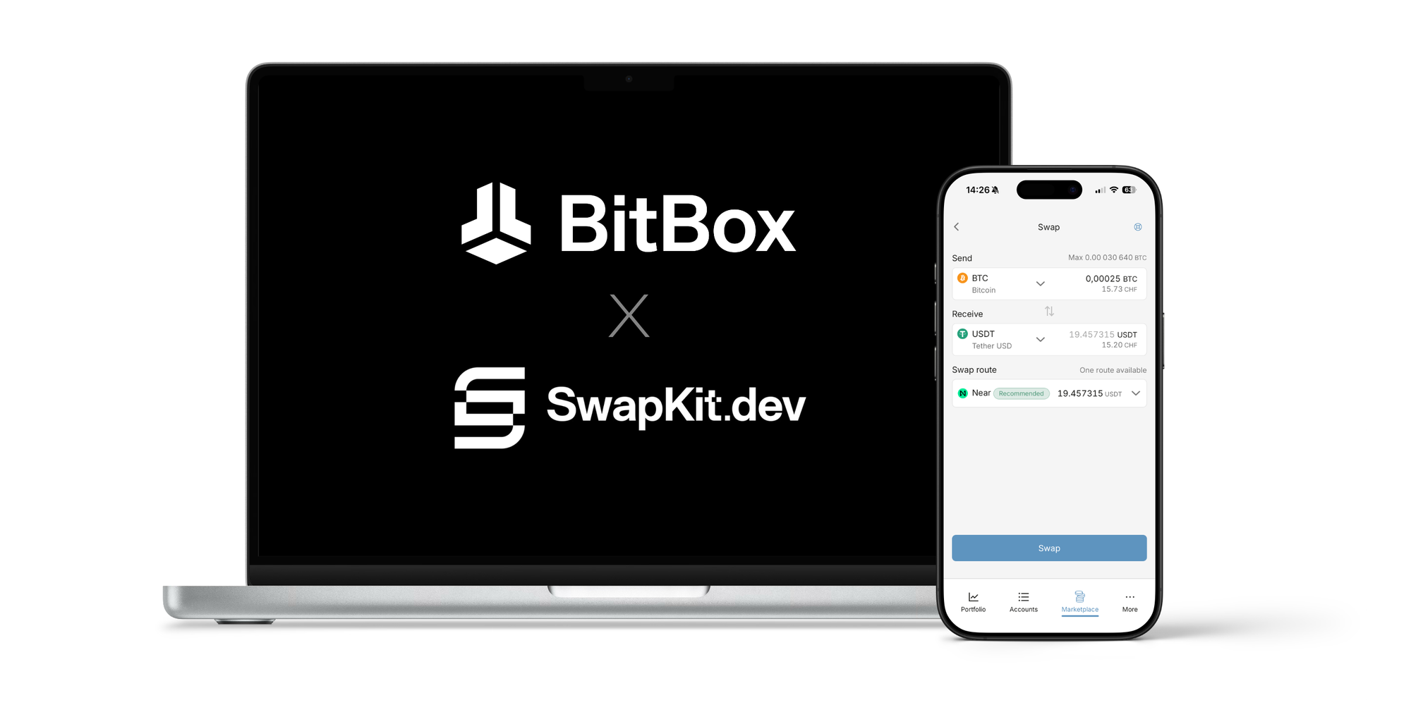 Échanger des cryptomonnaies directement dans la BitBoxApp