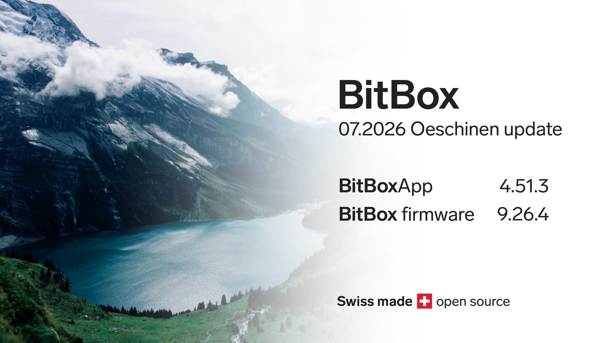 BitBox 07.2026 Oeschinen update